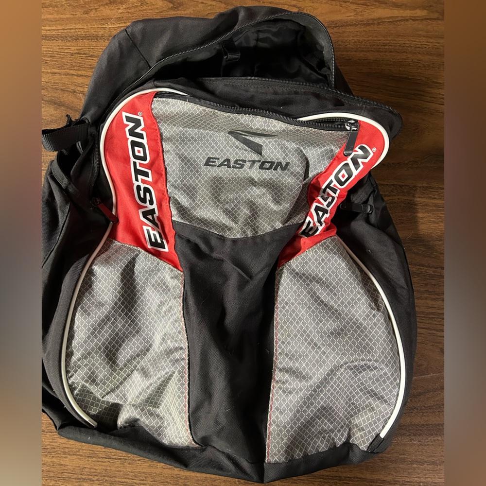 Easton brand baseball bat backpack holds two bats and cleats and all your gear